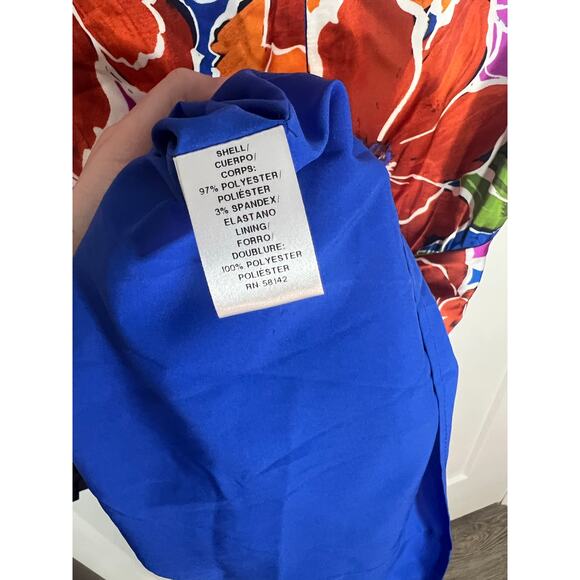 NEW! Maggy London Women's Sleeveless Midi Floral Dress V-Neck Size‎ 6 Wedding - Picture 9 of 12